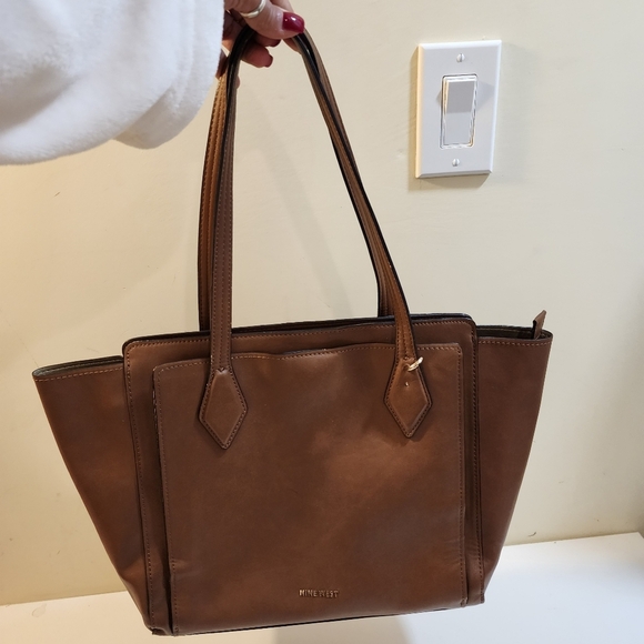 Nine West  Chelsea Tan Spacious Tote Bag - Picture 3 of 16